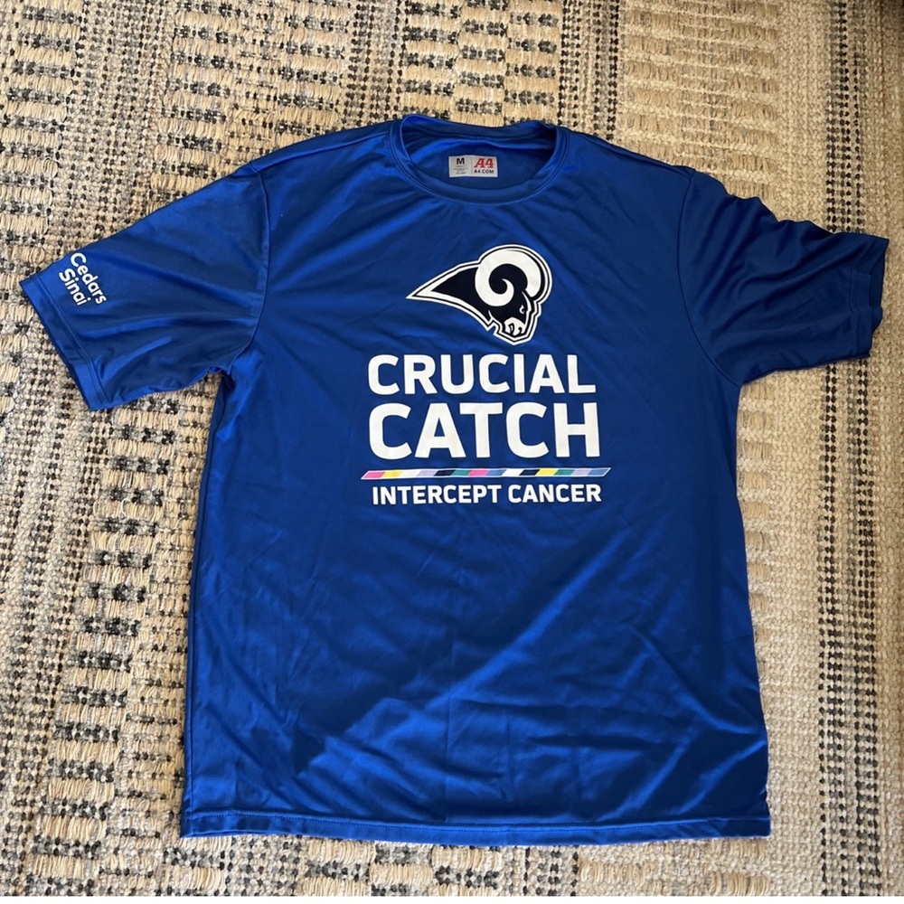 Crucial Catch Intercept Cancer T-Shirt, Polyester